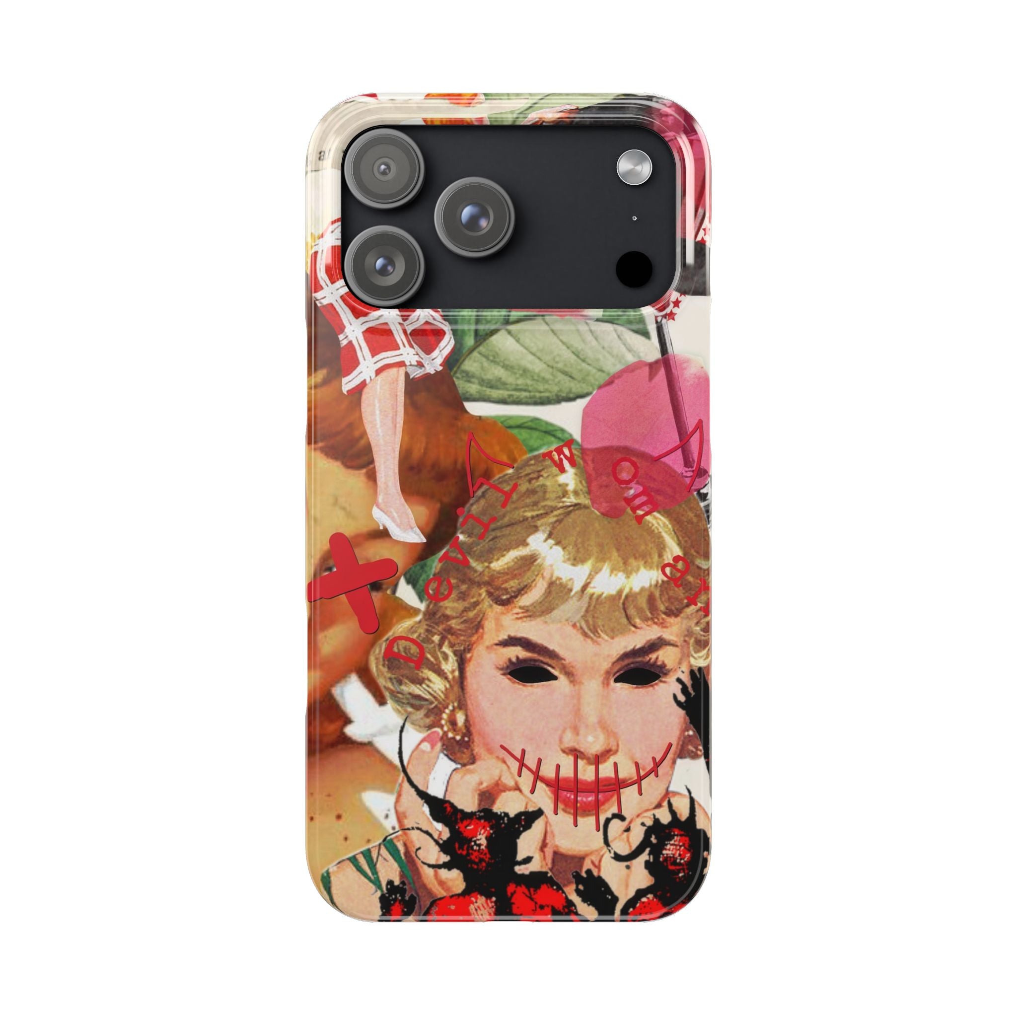 Twisted collage iPhone case