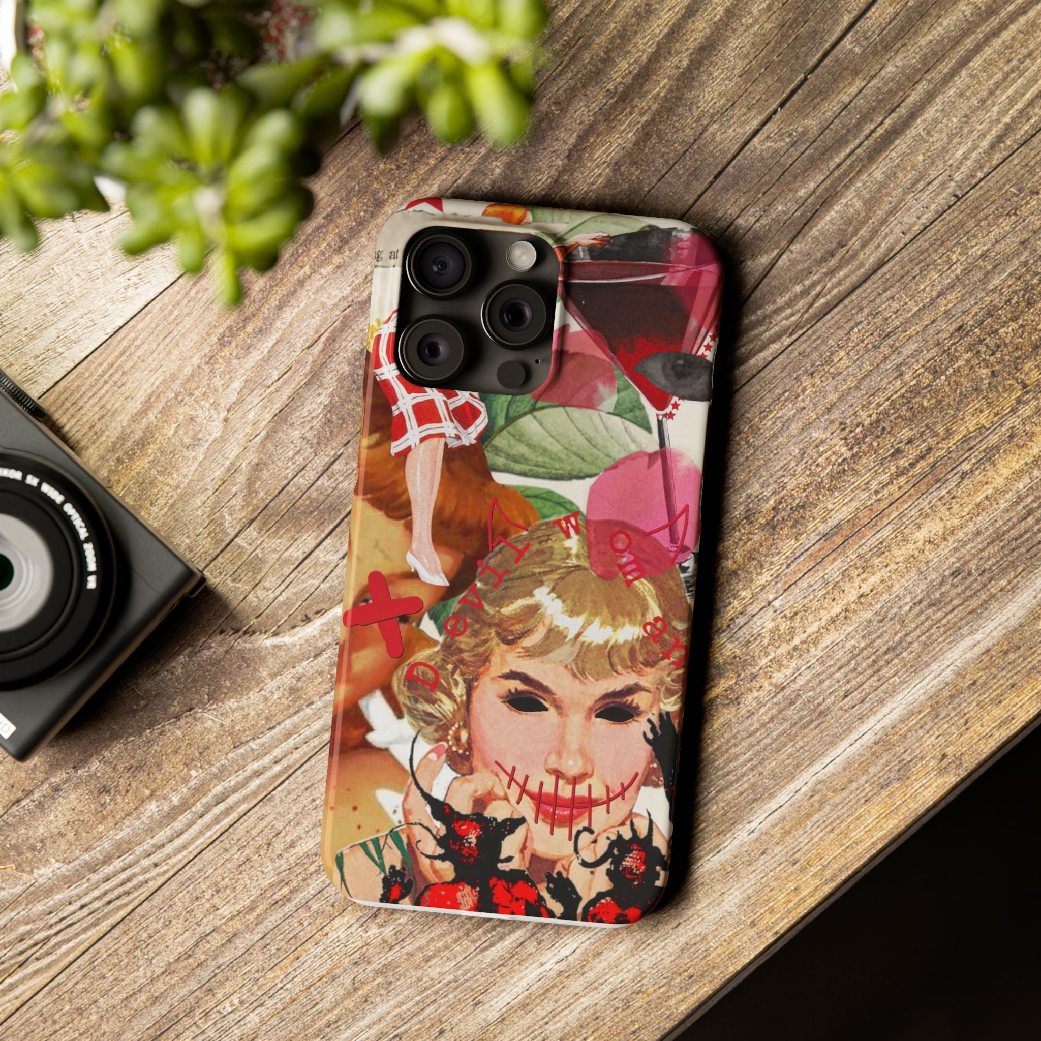Twisted collage iPhone case