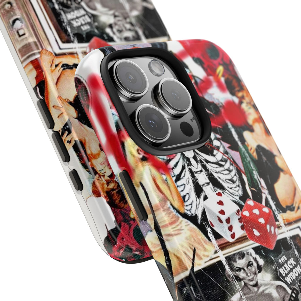 Black widow V2 collage iPhone case