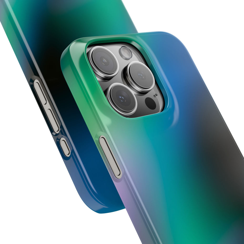 AURORA iPhone Slim case - Teal/Black