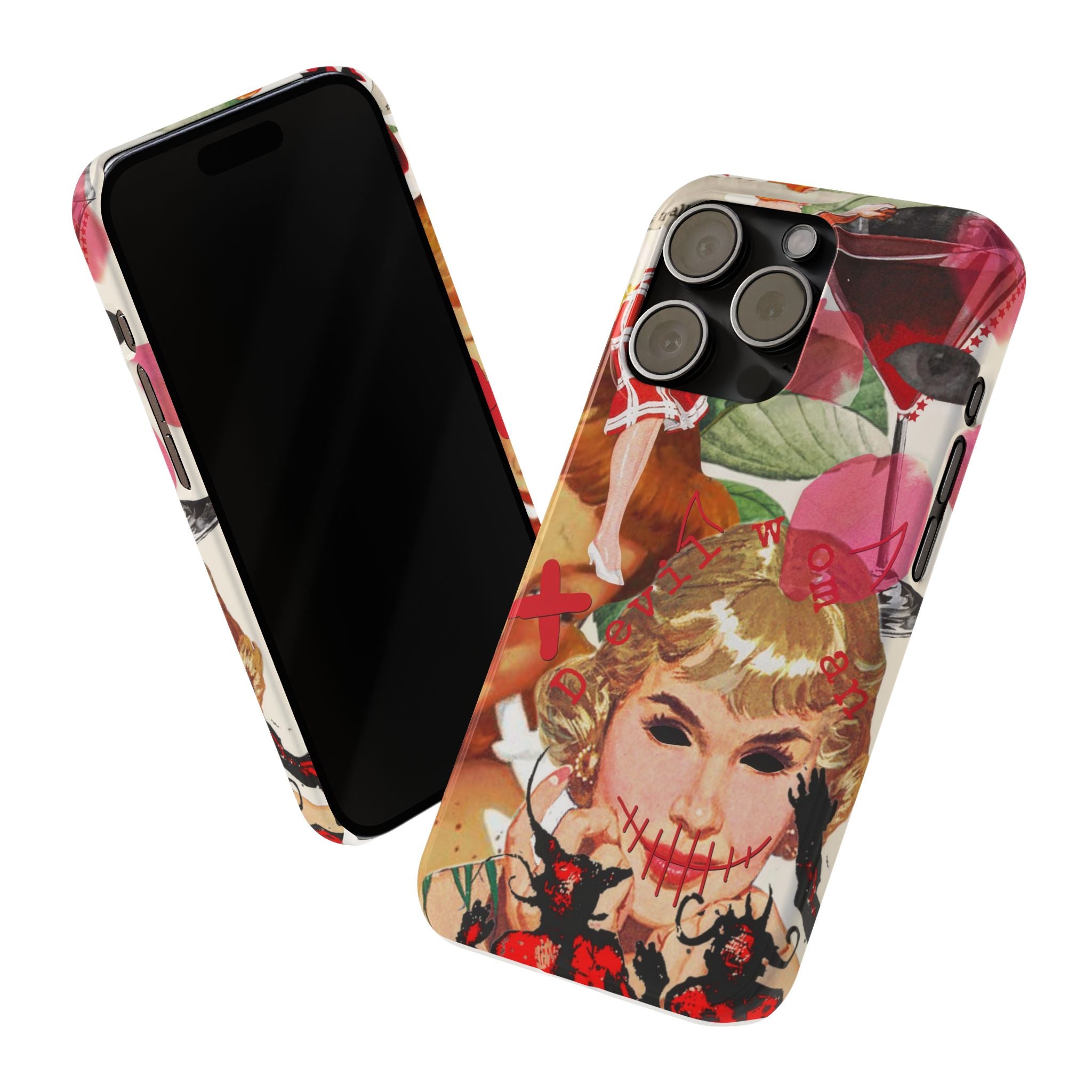 Twisted collage iPhone case