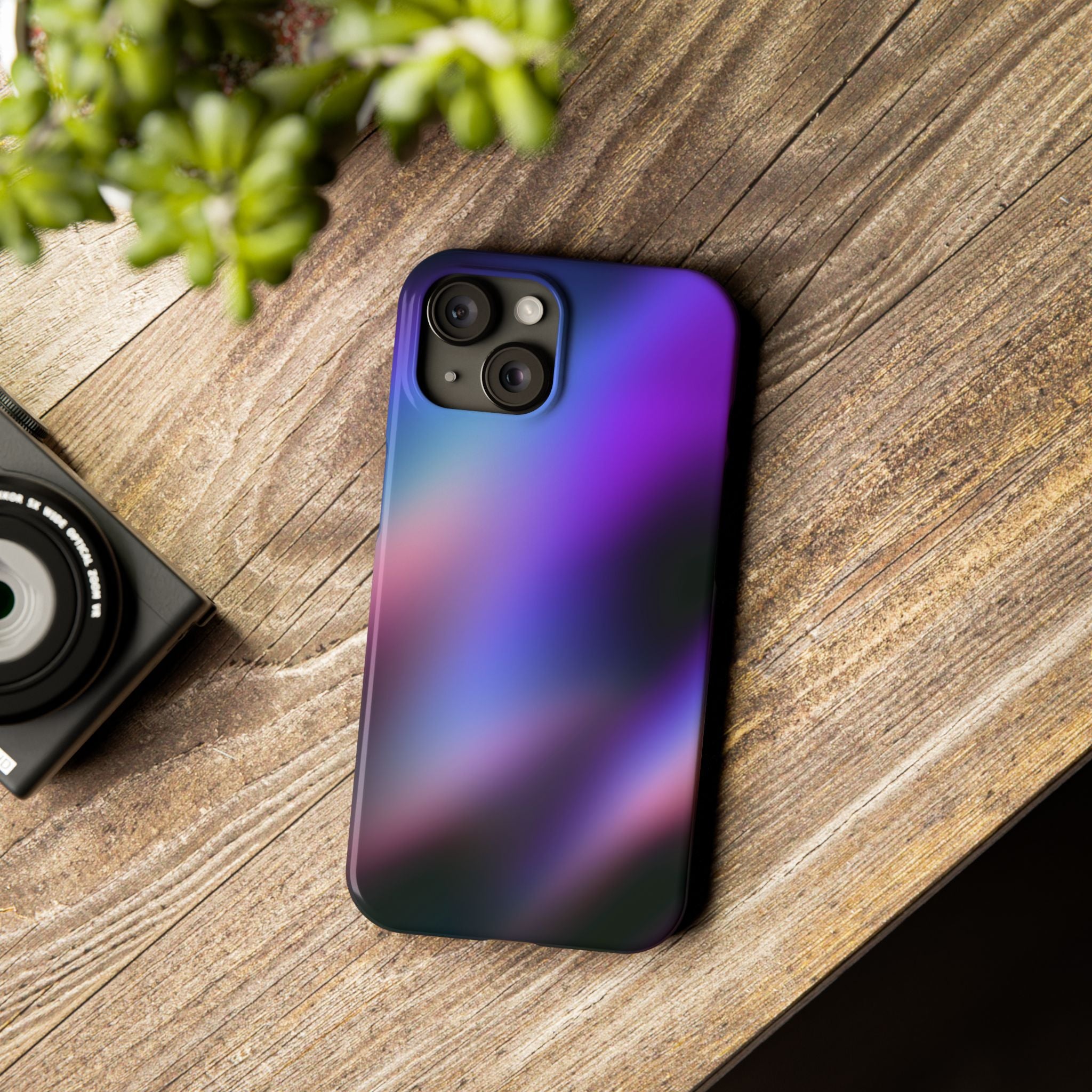 AURORA iPhone slim case - Purple/Black