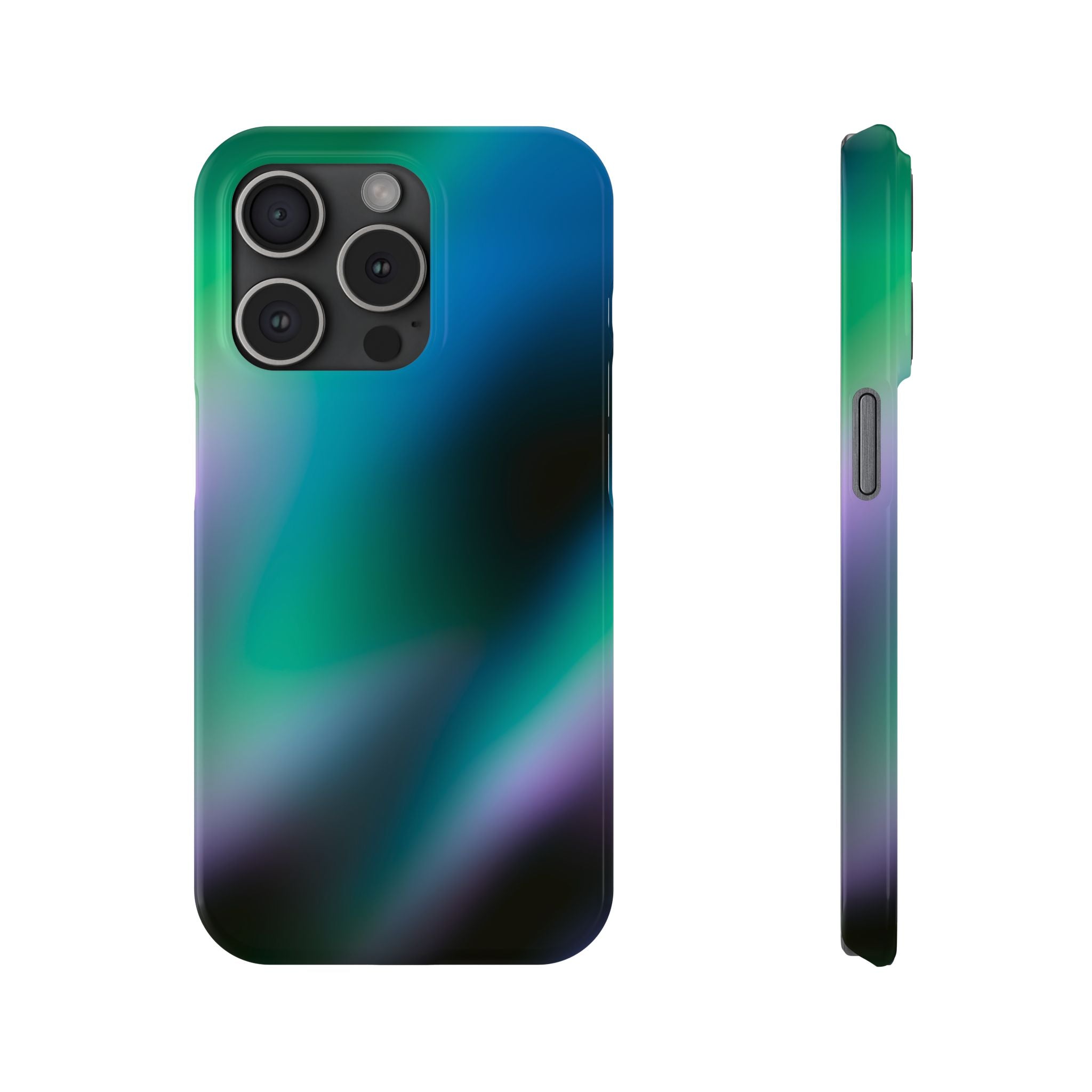 AURORA iPhone Slim case - Teal/Black