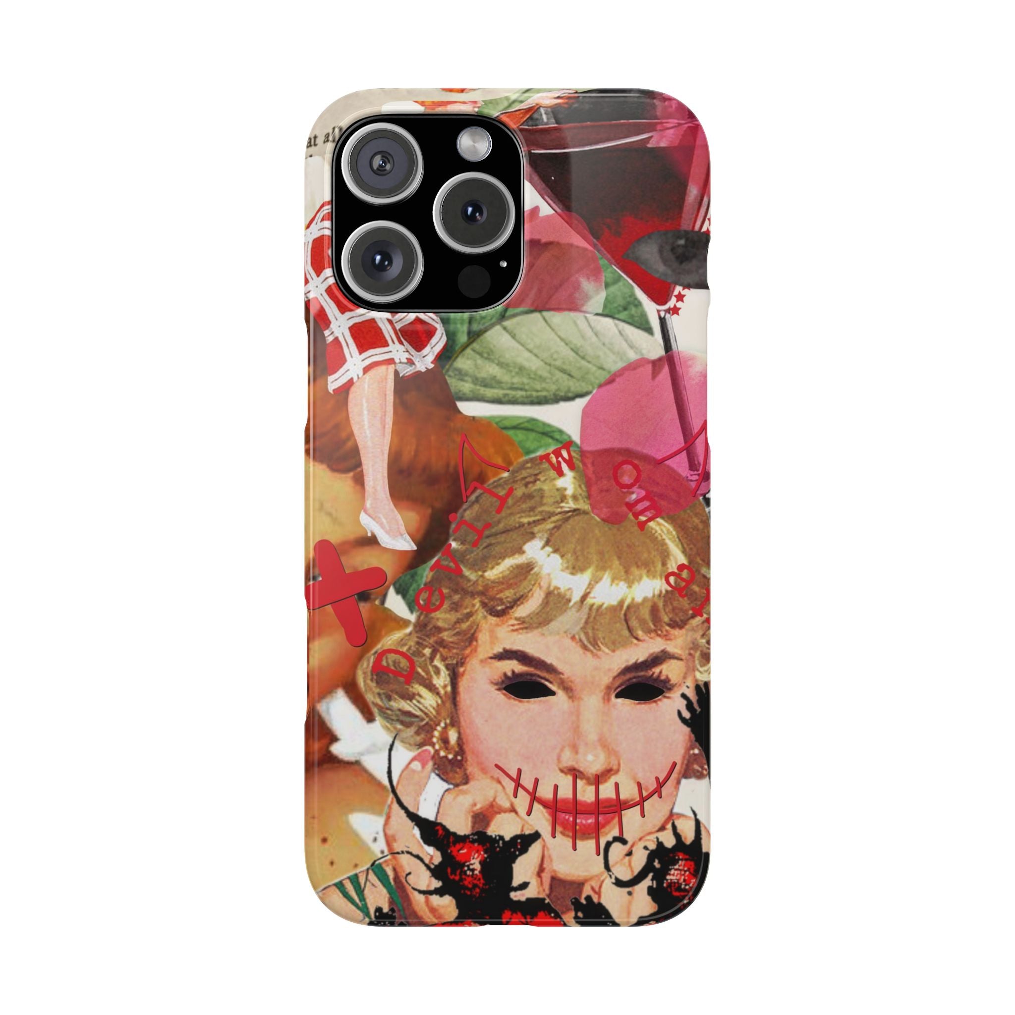 Twisted collage iPhone case
