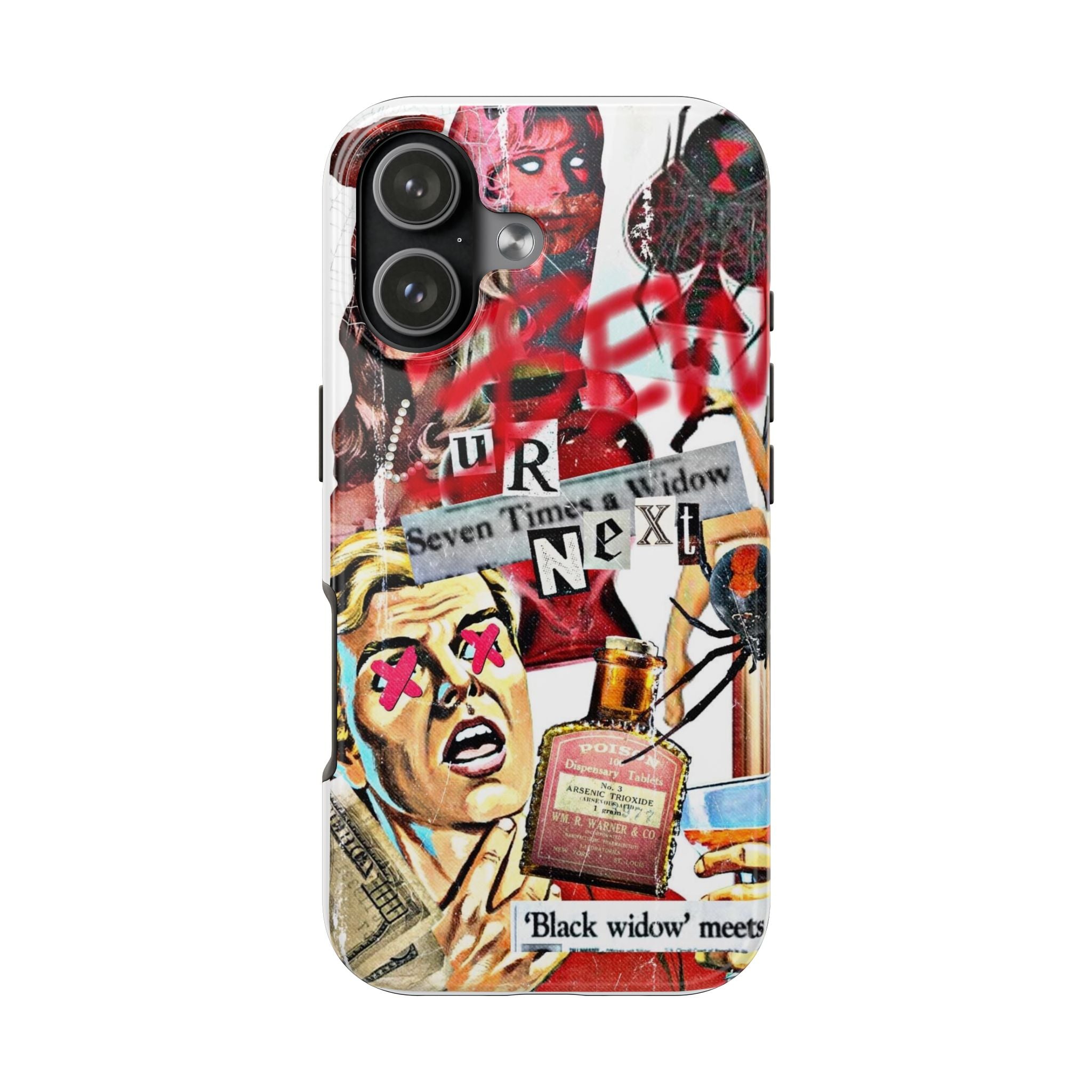 Black widow iPhone case