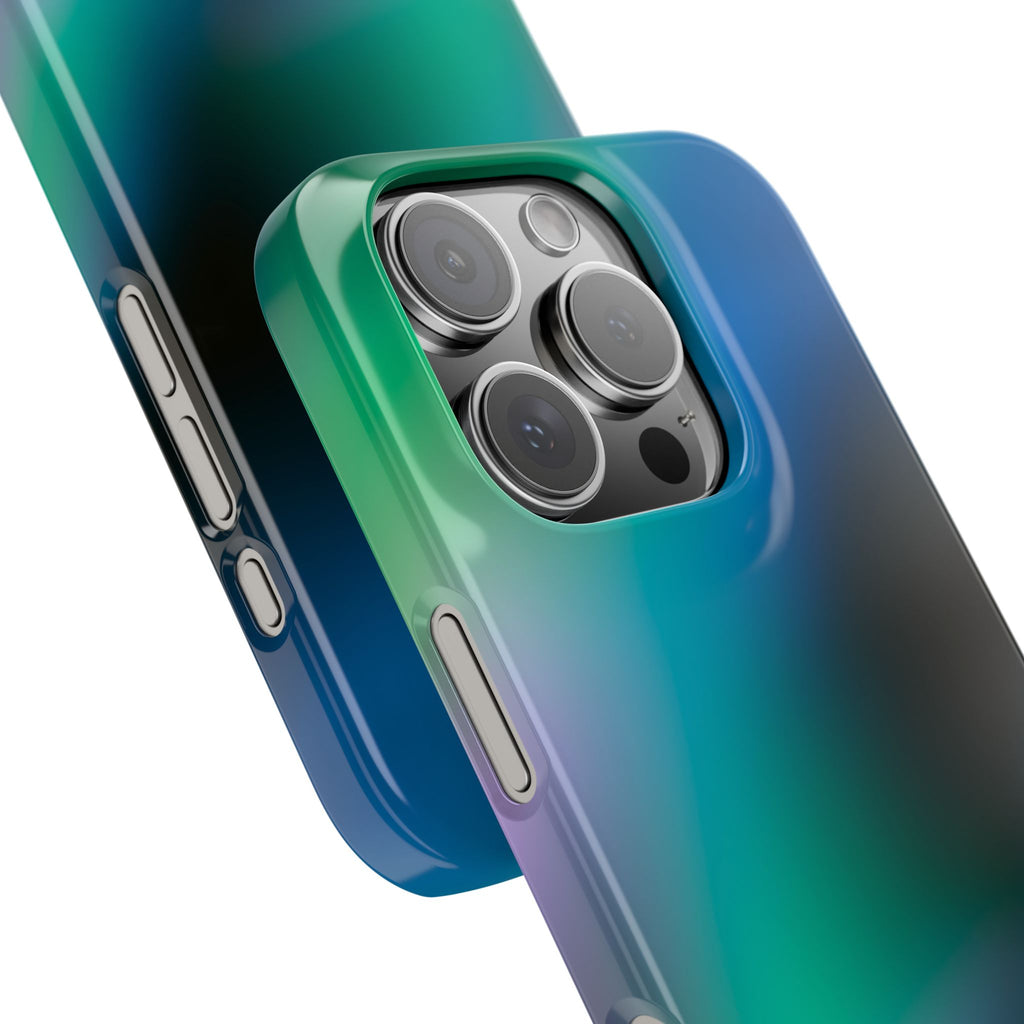 AURORA iPhone Slim case - Teal/Black