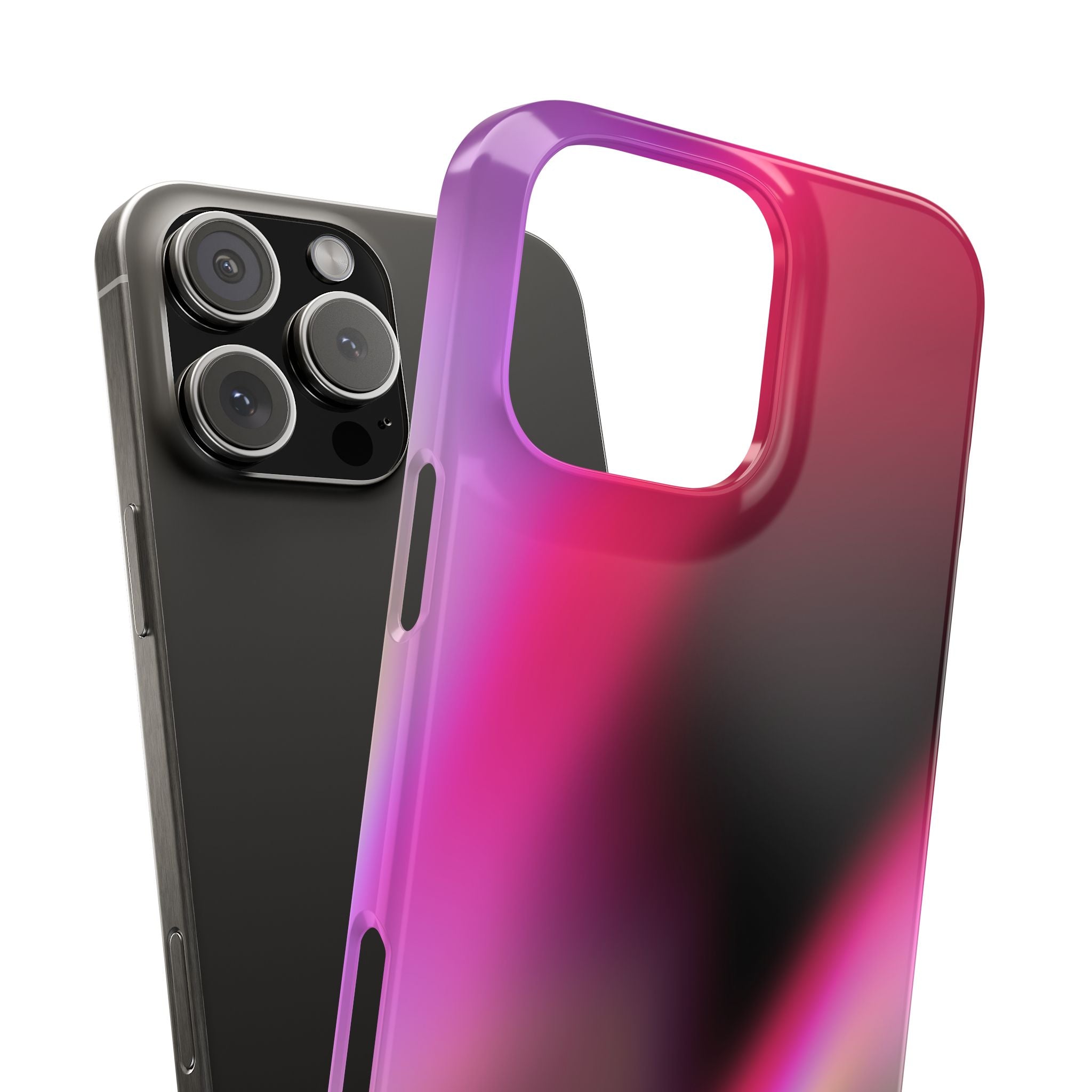 AURORA iPhone slim case - Pink/Black