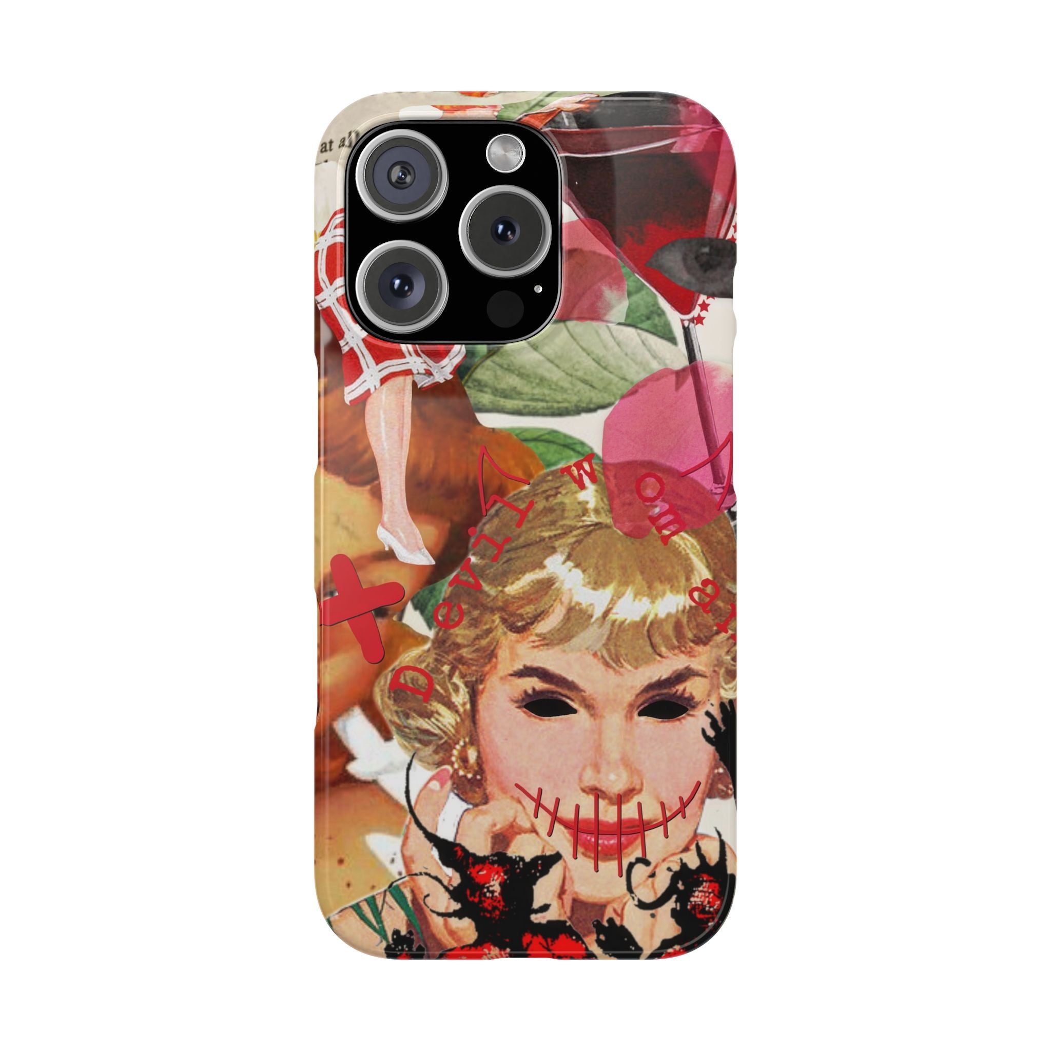Twisted collage iPhone case
