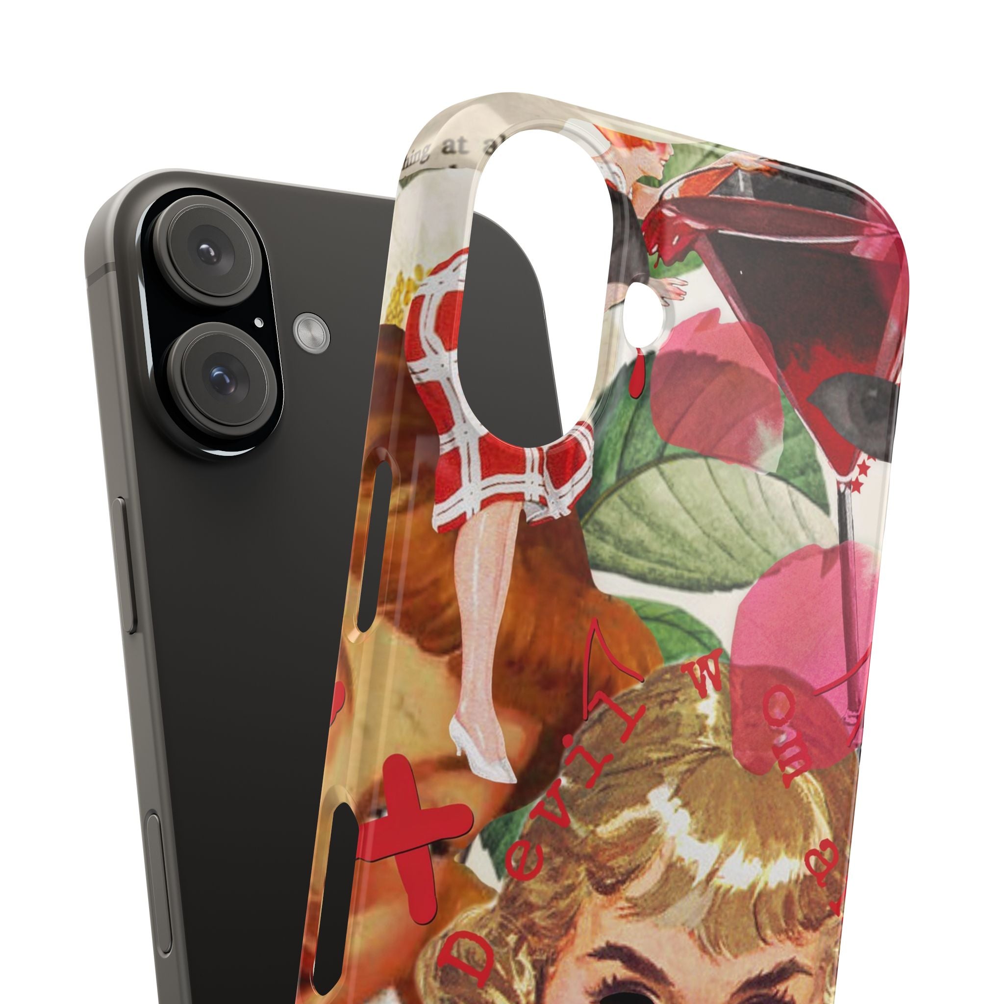 Twisted collage iPhone case